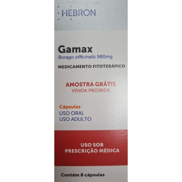 Gamax - Borago Officinalis L 980mg - 8 Cápsulas